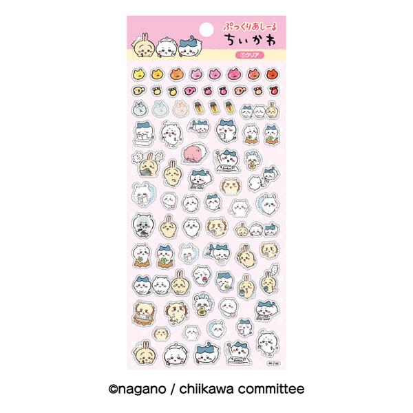 [預訂] 吉伊卡哇 Chiikawa Pukkuria 貼紙 (1)透明款（再售）《25年10月預約》