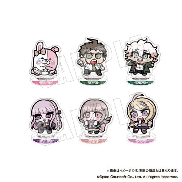 [預訂] 槍彈辯駁系列×Bkub 小小立牌 Vol.2，一組六個立牌的展示圖。