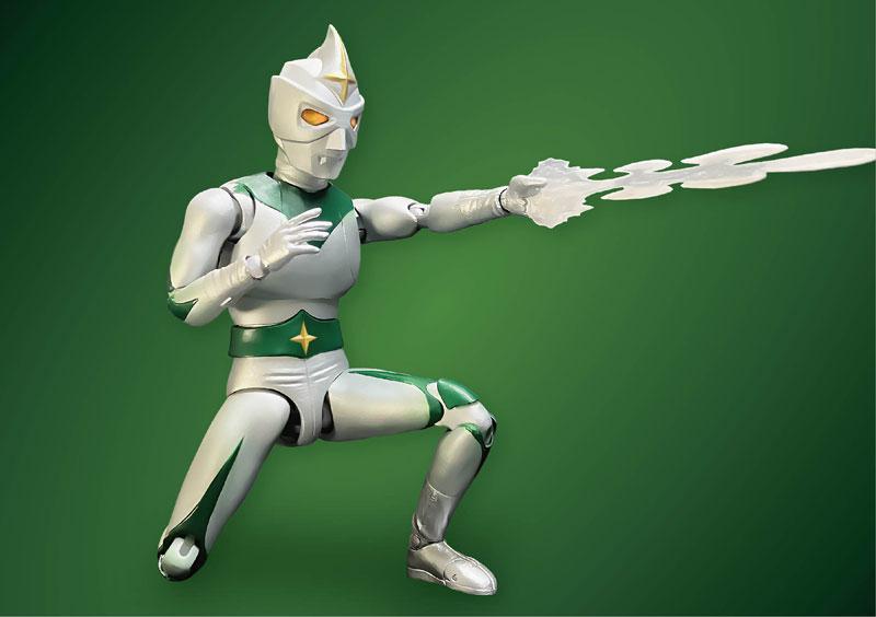 [預訂] HERO ACTION FIGURE NEXT鏡子超人完成品模型，持劍擺姿勢。