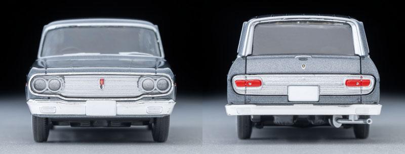 Tomica Limited Vintage LV-206b 豐田皇冠 Custom 67年式 (灰色) 前後視圖。