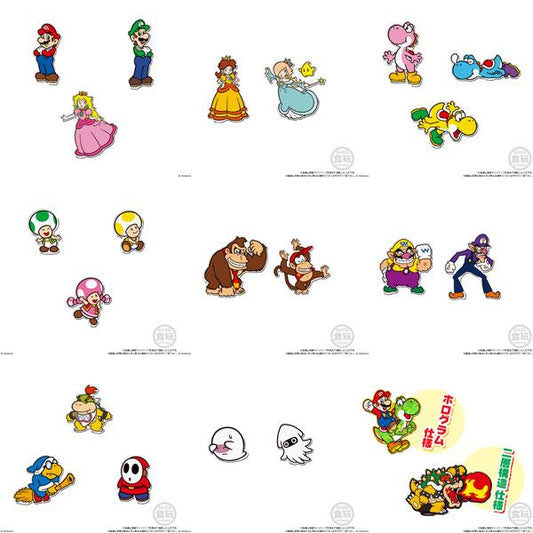 [Pre-order] Super Mario Character Magnet Stickers 2 14 pieces in BOX (Food and Toy) "March 25 Pre-order"