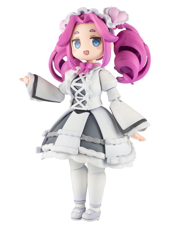 [預訂] Plafia 東北俊子 1/12 模型，粉色頭髮，穿著灰白色洋裝。