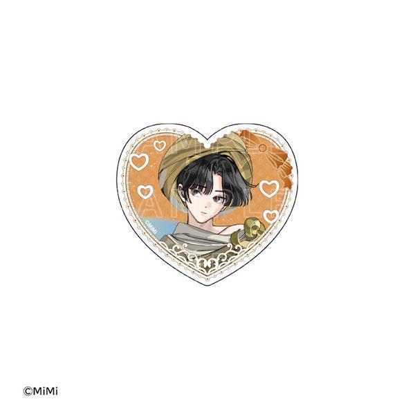 [預訂] 魔道祖師壓克力貼紙：金凌，心形背景，人物立繪。