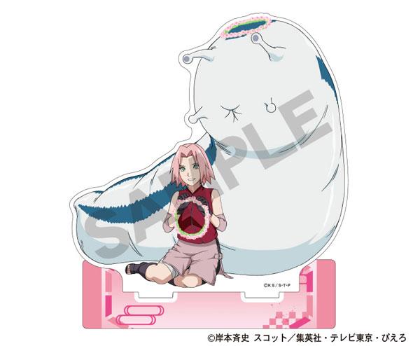 [預訂] 春野櫻小憩立牌，粉紅色底座。