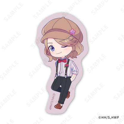 [預訂]義呆利 交換貼紙～Suspenders Style～其中一款設計，人物戴帽子，身穿吊帶褲。