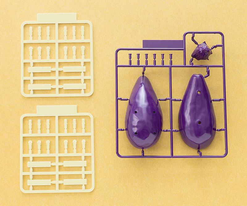 [預訂] 精靈馬模型 茄子與小黃瓜 1/1 模型零件展示圖。