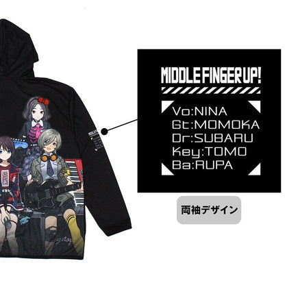 [預訂] Girls Band Cry 原創 TOGENASHI TOGEARI 全綵圖案快乾連帽衫 宣傳照Ver./L《25年11月預約》