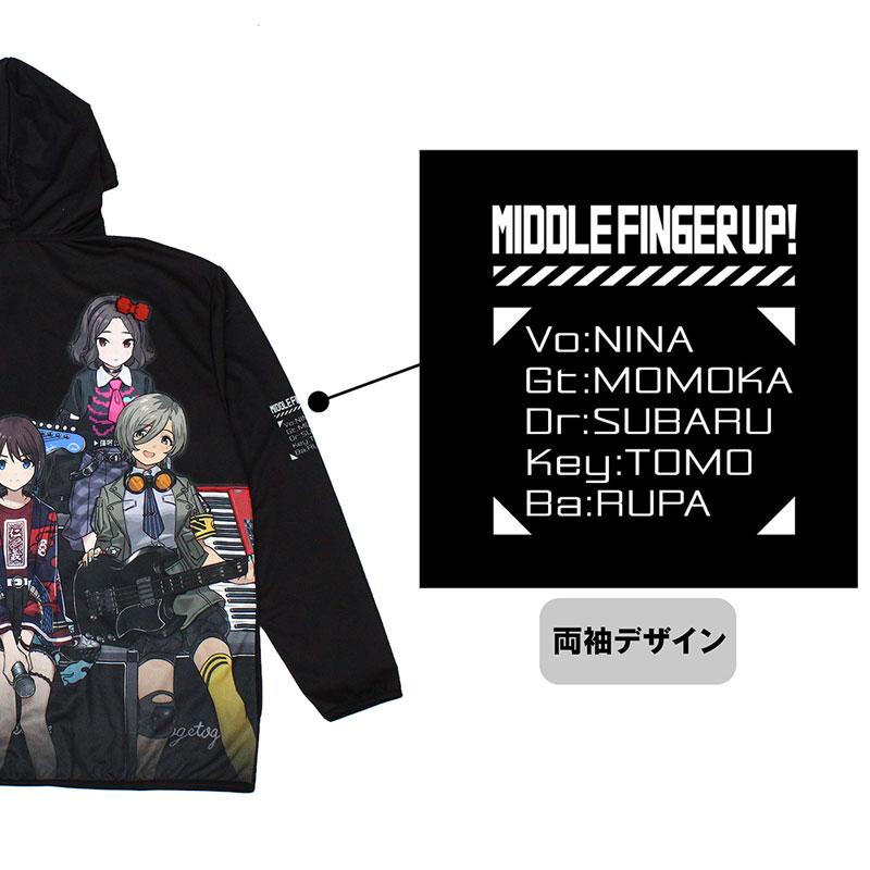 [預訂] Girls Band Cry 原創 TOGENASHI TOGEARI 全綵圖案速乾連帽衫 宣傳照Ver./XL《25年11月預約》