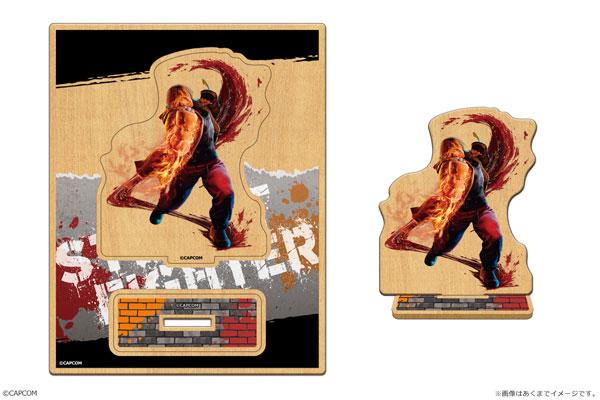 [預訂] 街頭霸王6 木製模型 06 KEN，展示木製立牌及人物，火焰特效。