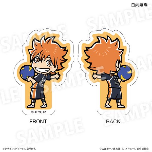 [預訂] 排球少年!! 雙面立牌，日向翔陽正反面，卡通風格，手持排球。