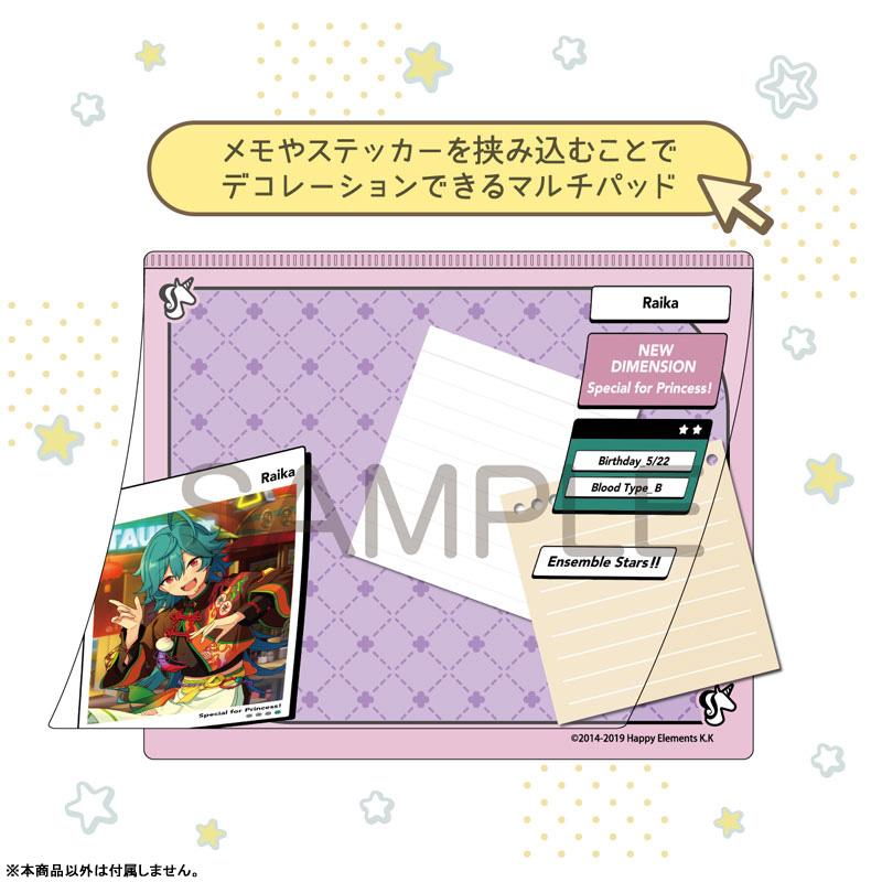 [預訂] 偶像夢幻祭 DECOPAD 萊卡圖案，包含便籤、裝飾及角色卡片。