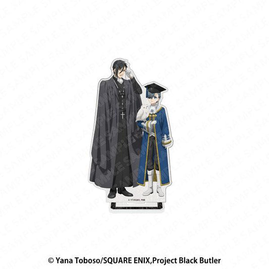 [Pre-order] "Black Butler-Boarding School Chapter-" Sparkling holographic stand Sebastian &amp; Hill "December 24 reservation"