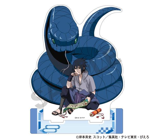 [預訂] NARUTO 立牌：宇智波佐助斜靠在藍蛇旁，手持卷軸，小憩造型。