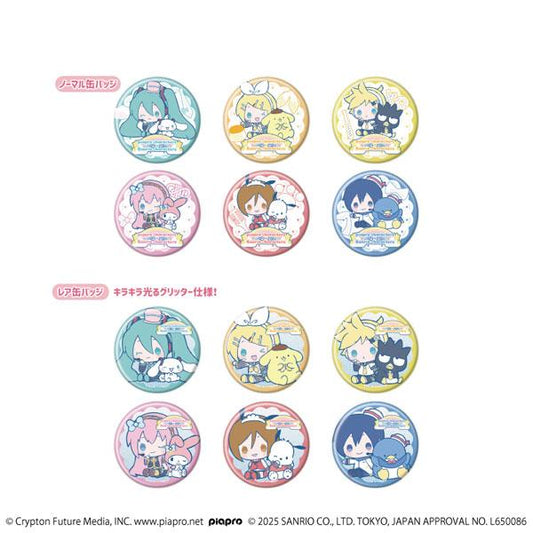 [預訂] 交換徽章(含稀有款)「Piapro Characters×三麗鷗角色」01/合作插圖 7個入BOX《25年10月預約》