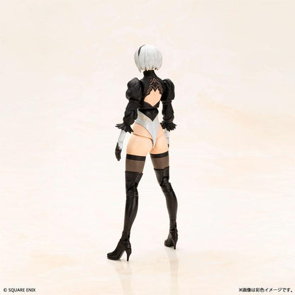 [預訂] NieR：Automata 2B(寄葉二號B型) 塑膠模型套件，背面特寫。