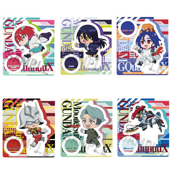 [預訂] Tokotoko立牌 機動戰士Gundam GQuuuuuuX 6個入BOX，展示角色立牌設計，色彩鮮明。