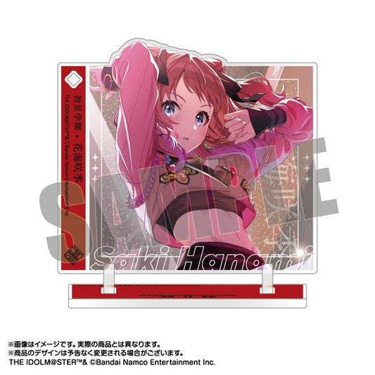 [Reservation] School Idol Master Jacket Design Keychain &amp; Standing Card Hanami Saki "Reservation for March 25"