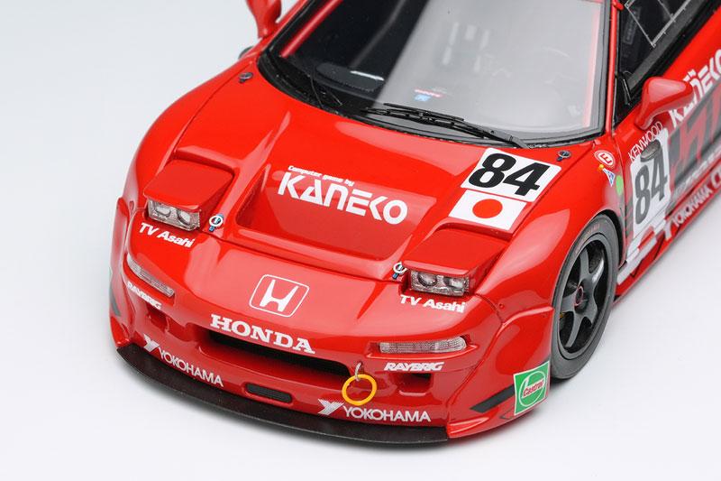 1/43 本田 NSX GT2 “車隊國光” 1995 利曼24小時耐力賽 No.84 夜間版本模型車，紅色車身，細節豐富。