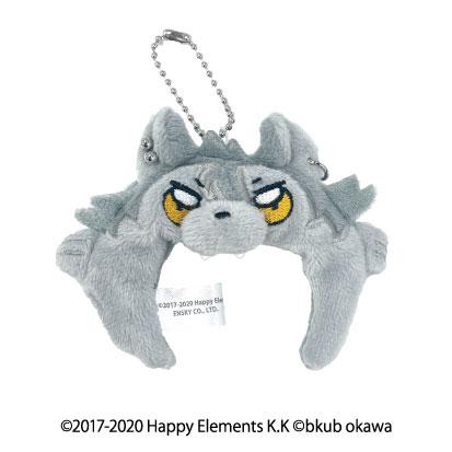 晃牙迷你髮箍，灰色狼型設計，附有鏈條。