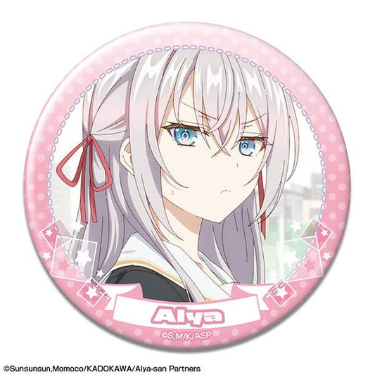 [Pre-order] TV animation "Ellie's classmate next to me who occasionally speaks softly in Russian to hide her shame" Badge design 11 (Ellie/K) "Reservation for November 24"