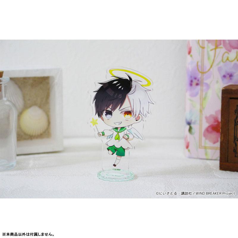 [預訂] 防風少年 櫻遙 天使與惡魔ver.立牌，手持星星棒，頭戴光環，身穿水手服。