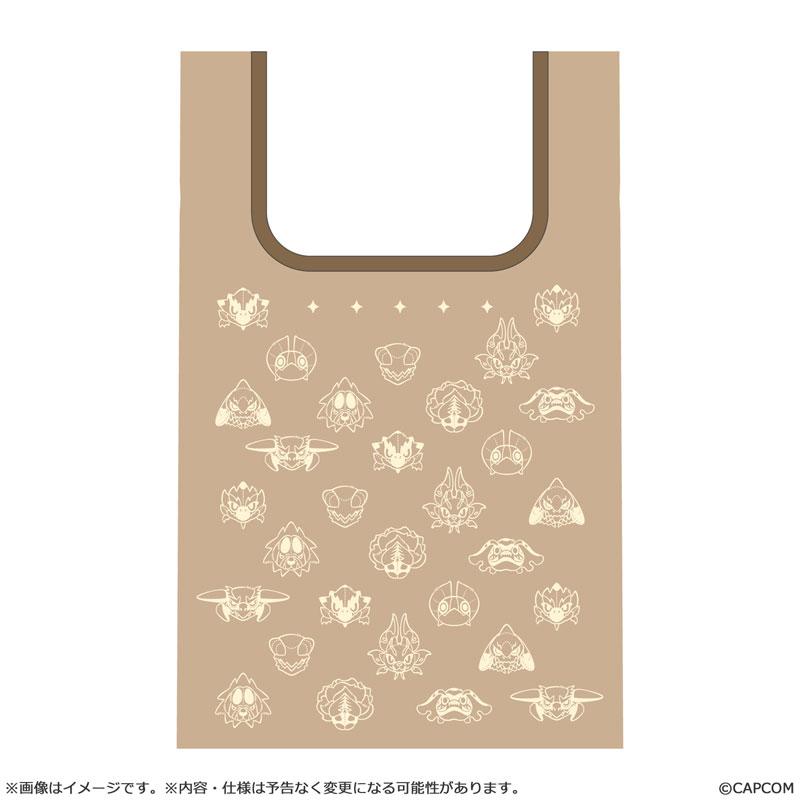 魔物獵人 MonDefo 環保袋，米色背景，印有魔物圖案。