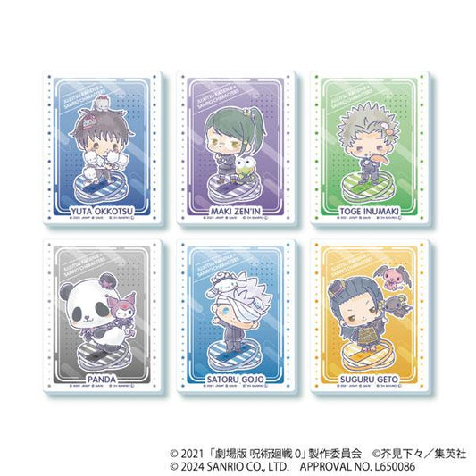 [Pre-order] Acrylic card "Theatrical Version Spell Kaisen 0×Sanrio Characters" 01/ Collaboration Illustrations 6 pieces in BOX "February 25 Pre-order"