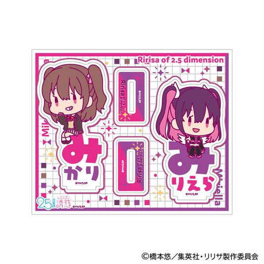 [Pre-order] 2.5-Dimensional Temptation Onamae Pitanko Standing Card Vol.1 B: Tachibana Mikari &amp; Miriela Angel Airborne / Mikari "Reservation for December 24"