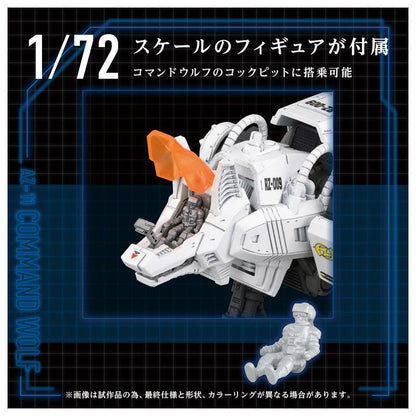 [預訂] ZOIDS AZ-11 機動奔狼模型，展示白色機動奔狼及人偶，比例1/72。
