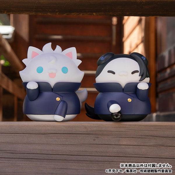 [預訂] MEGA CAT PROJECT 咒術迴戰 喵與大隻咒術貓咪 五條悟 軟膠模型：貓咪造型五條悟角色模型，特寫。