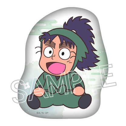 忍者亂太郎 七松小平太 模切靠墊，卡通人物坐姿造型。
