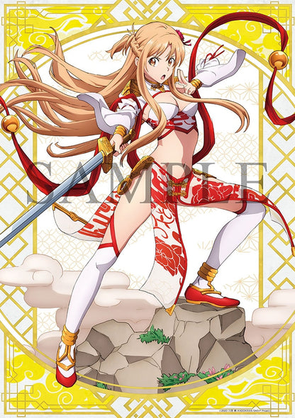 (期間限定)KDcolle『刀劍神域』亞絲娜 涼麗佳人ver. 1/7 完成品模型，持劍站立於岩石上。