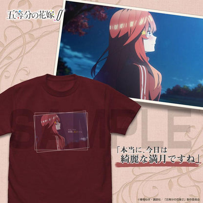 [預訂] 五等分的花嫁∬ 中野五月 Emotional T恤/BURGUNDY-XL《25年8月預約》