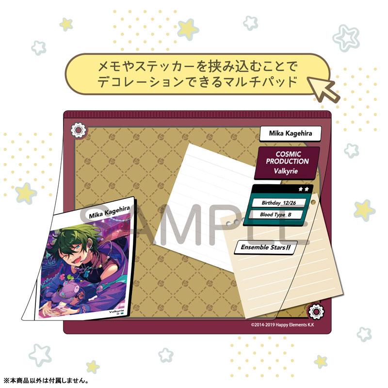 [預訂] 偶像夢幻祭 DECOPAD，影片美伽圖案設計，可裝飾筆記和貼紙的多功能墊。