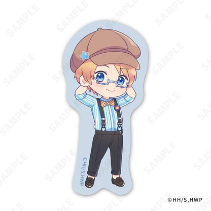 義呆利交換貼紙～Suspenders Style～，頭戴帽子、配戴吊帶的卡通人物立繪。