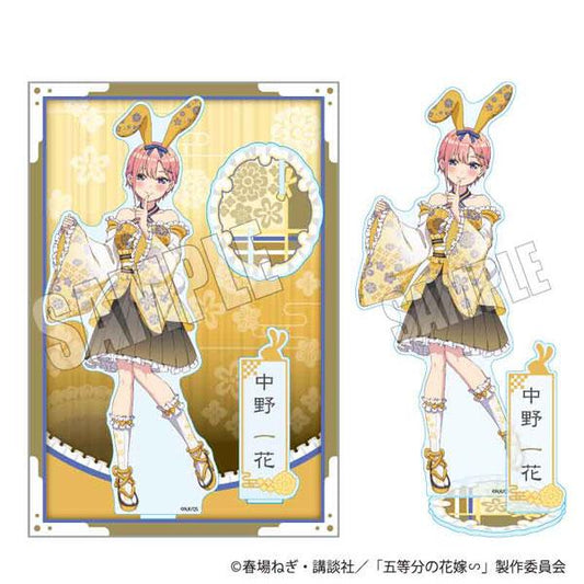 [Pre-order] Five equal parts wedding ∽ MEGA standing card Nakano Ichika and bunny girl ver. "Reservation for October 24"