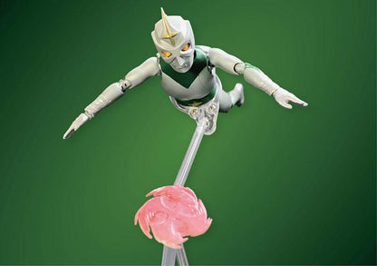 [預訂] HERO ACTION FIGURE NEXT鏡子超人完成品模型漂浮飛行姿勢，附帶支架及特效配件。