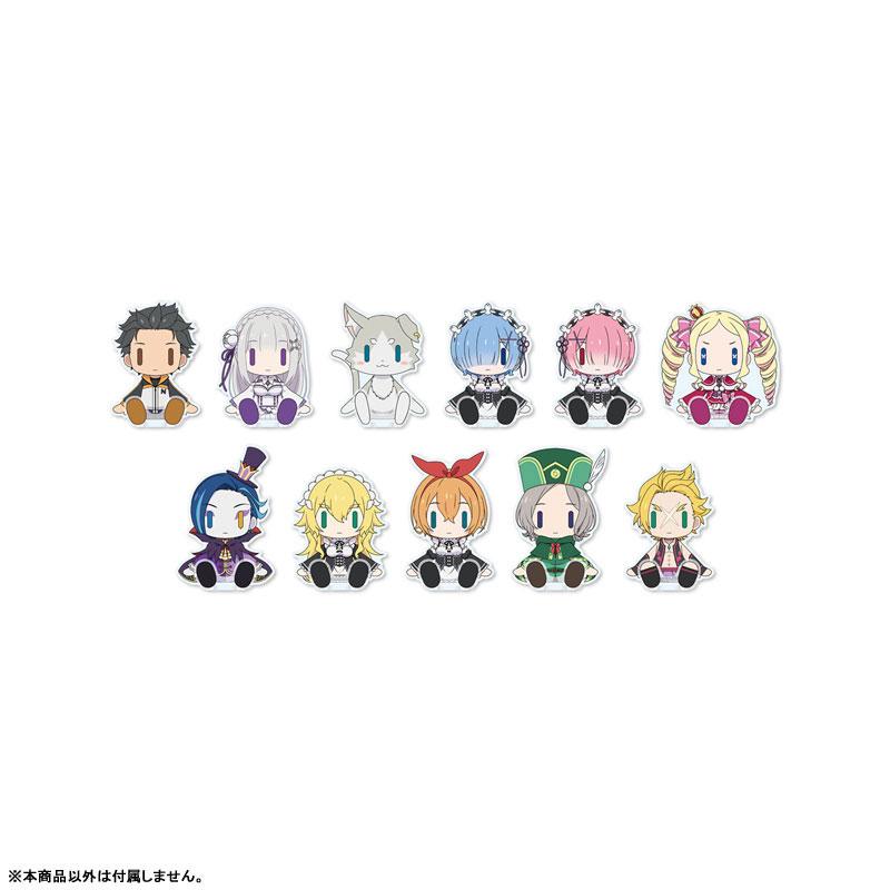 Re：從零開始的異世界生活坐姿吉祥物系列，包含多種角色設計。羅茲瓦爾·L·梅札斯為其中一款。