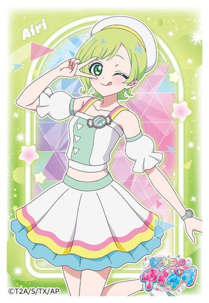 [預訂] 祕密的偶像公主 三葉愛梨 角色卡套迷你，人物眨眼比V手勢。