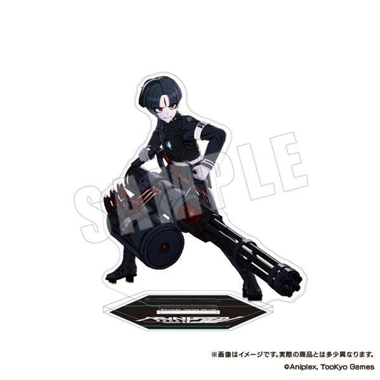 [預訂] 最終防衛學園立牌，07.丸子樂持重型武器站立。