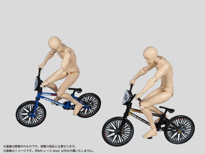 Puripura 模型藍色BMX賽車人偶