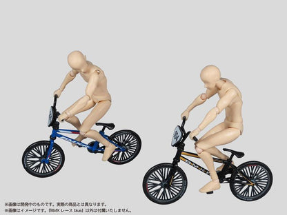 Puripura 模型藍色BMX賽車人偶