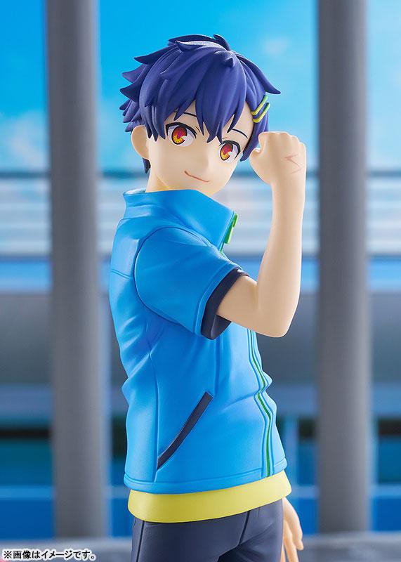 [預訂] POP UP PARADE 麻中蓬 L size 完成品模型，藍色運動外套造型。