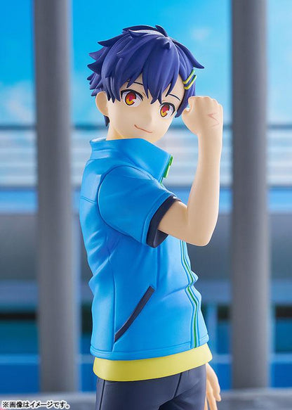 [預訂] POP UP PARADE 麻中蓬 L size 完成品模型，藍色運動外套造型。