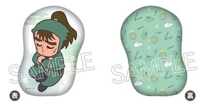 [預訂] 忍者亂太郎 中在家長次 模切靠墊，正面角色人物坐姿，背面忍者道具圖案。