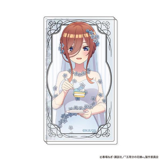 [Pre-order] Five-quarter wedding∽ Acrylic block First Bite Ver. C: Miku Nakano "Reservation for December 24"