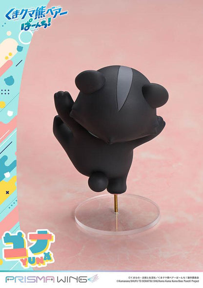 [預訂] PRISMA WING 熊熊勇闖異世界 優奈 1/7 比例 完成品模型，黑色熊熊造型。