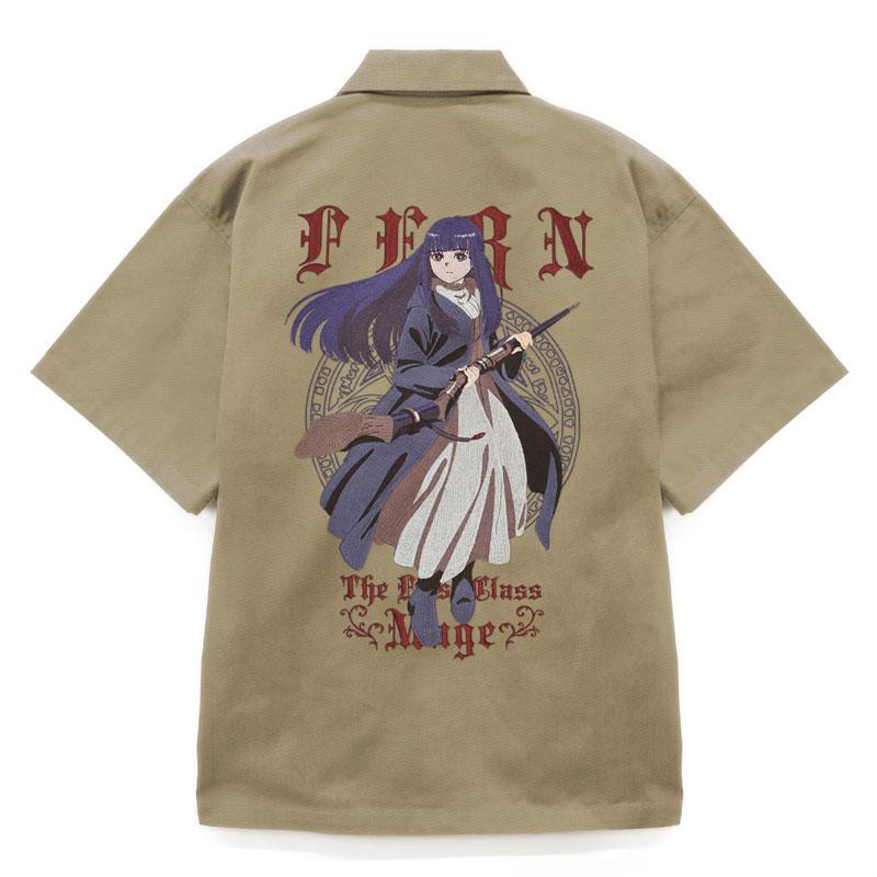 [預訂] 葬送的芙莉蓮 菲倫 刺繍工作襯衫/SAND KHAKI-M《25年9月預約》