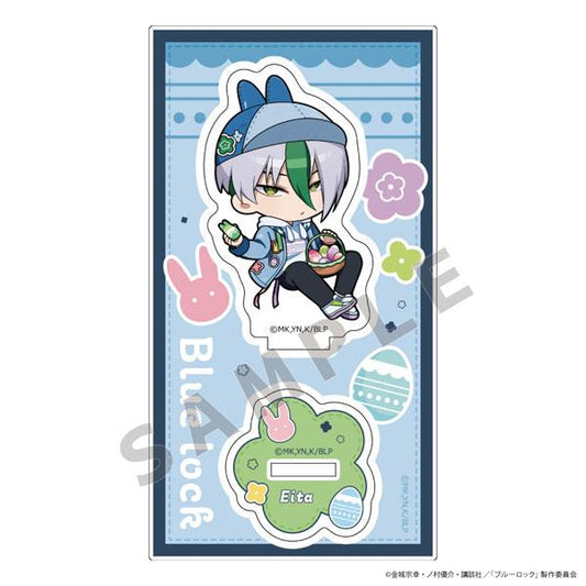 [預訂]藍色監獄乙夜影汰立牌，牛仔復活節主題，手持彩蛋籃。