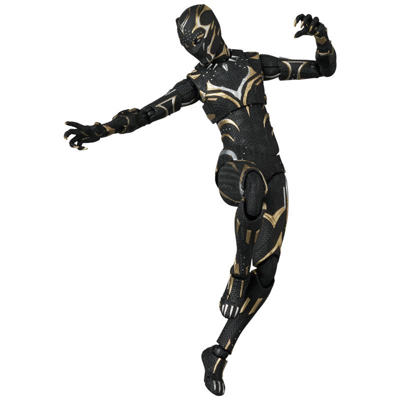 MAFEX 黑豹 (瓦干達萬歲) 黑色黃金戰衣動態公仔。